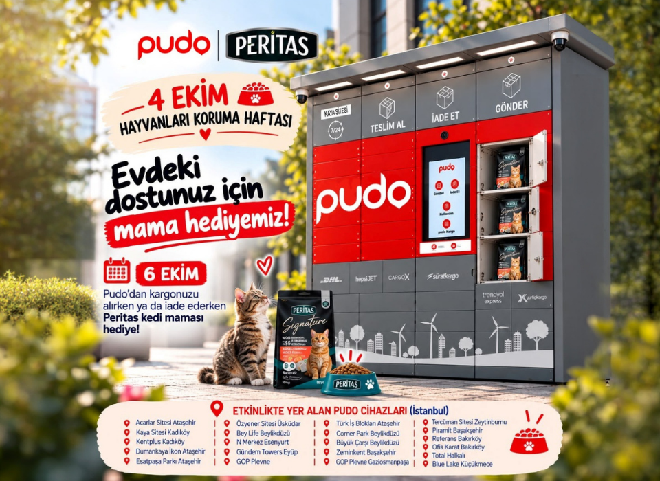PUDO ve PERİTAS’tan Patili Dostlara Özel İş Birliği