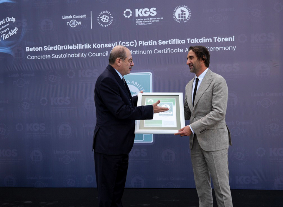 Limak Çimento’nun Anka Fabrikası CSC Platinum Sertifikası Aldı 
