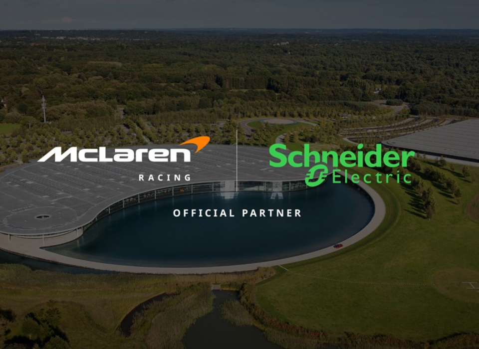 Schneider Electric becomes Official Energy Technology Partner of McLaren Racing