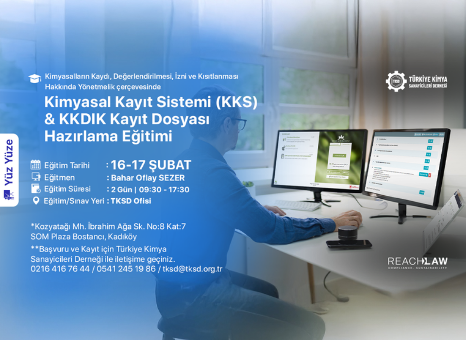 KKS & KKDİK Registration Dossier Preparation Training to Be Held in February 2026