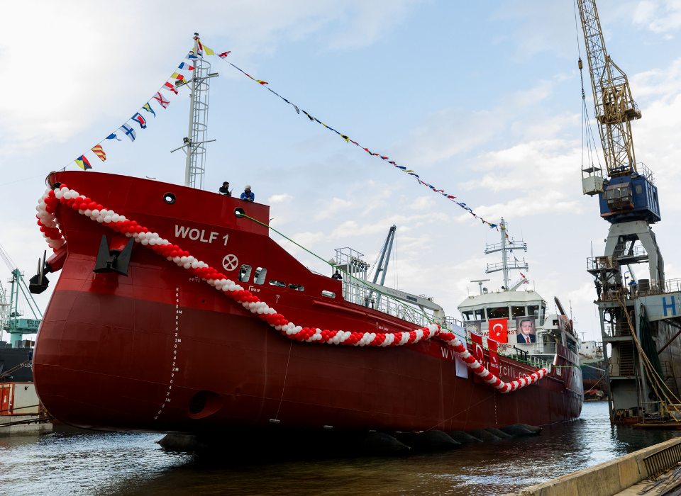 Turkey's First Zero-Emission Fuel Tanker WOLF 1 Launched